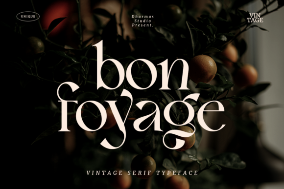 Bon Foyage: A Serif Font for Elegant Editorial Design