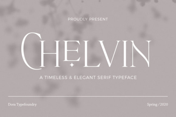 Chelvin: A Tall Serif Font for Bold Campaign Headlines