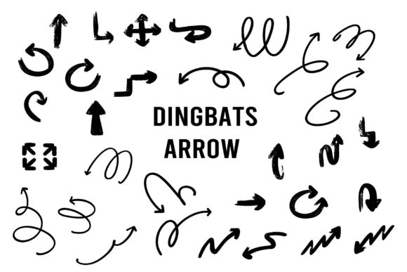 Dingbats Arrow: A Playful Typeface for Web Accents