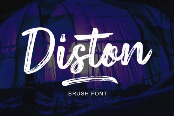 Diston Brush: A Handwritten Font for Makers and Sellers