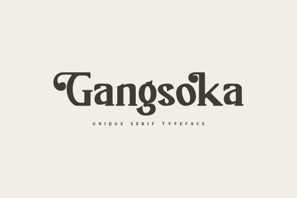 Elevate Your Brand with the Gangsoka Serif Typeface