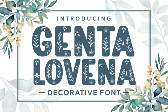Elevate Your Brand with the Genta Lovena Decorative Font