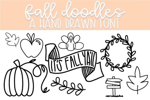 Fall Doodles: A Seasonal Dingbat Font for Web Design