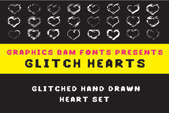 Glitch Hearts: A Pixelated Typeface for Modern Editorial Design