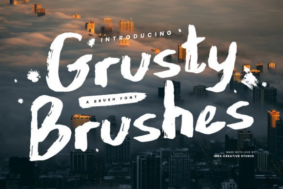 Grusty Brushes: A Rustic Typeface for Authentic Branding