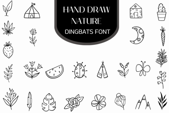 Hand Draw Nature: A Whimsical Font for Editorial Design