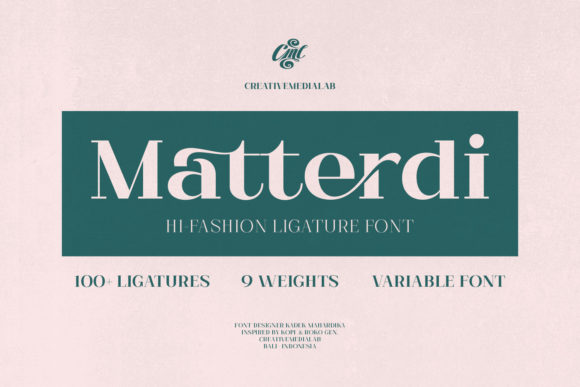 Matterdi: A Chic Serif Font for Editorial Design