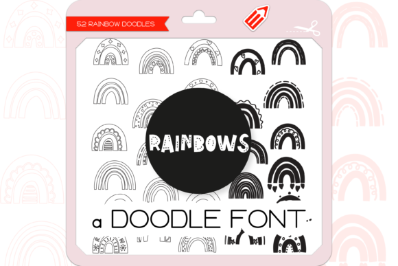 Rainbows Dingbats: A Playful Typeface for Brand Identity