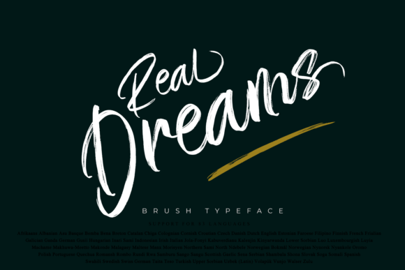 Real Dreams: A Handwritten Font for Authentic Branding