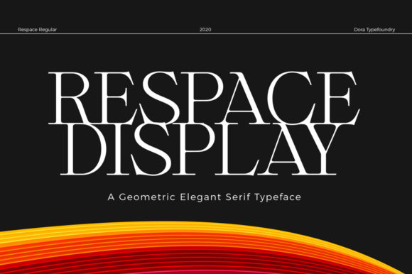 Respace: A Tall Serif Font for Modern Brand Identity
