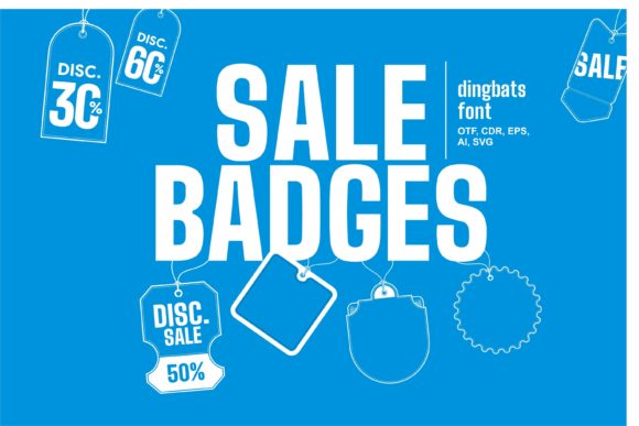 Sale Badge: A Unique Dingbats Font for Branding