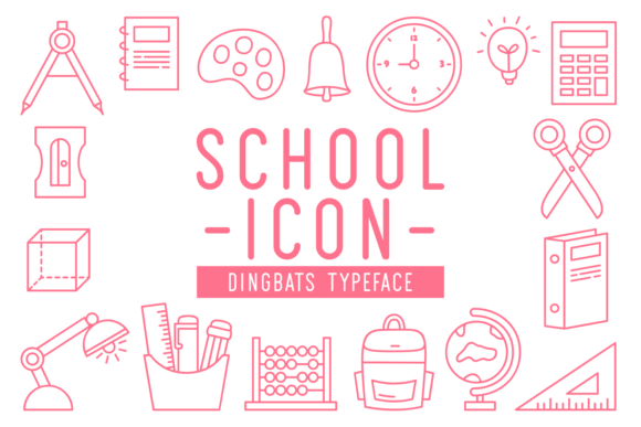School Icon: A Playful Typeface for Web Design
