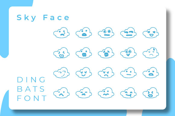 Sky Face: A Unique Dingbat Font for Brand Identity