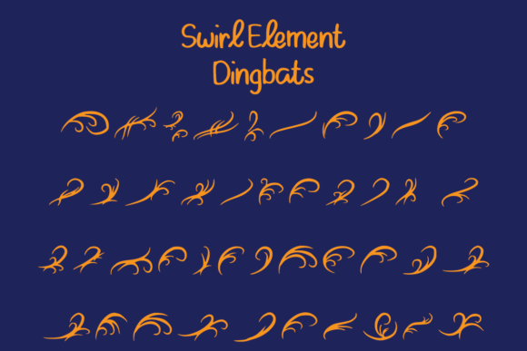 Swirl Elements: A Delicate Typeface for Polished Branding