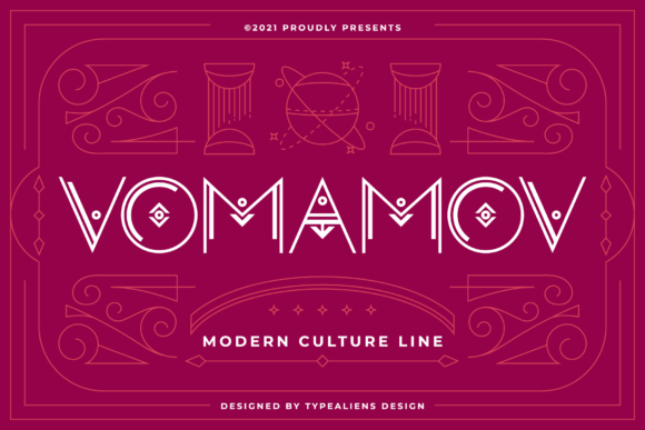 Vomamov: A Dreamcatcher Typeface for Web Design